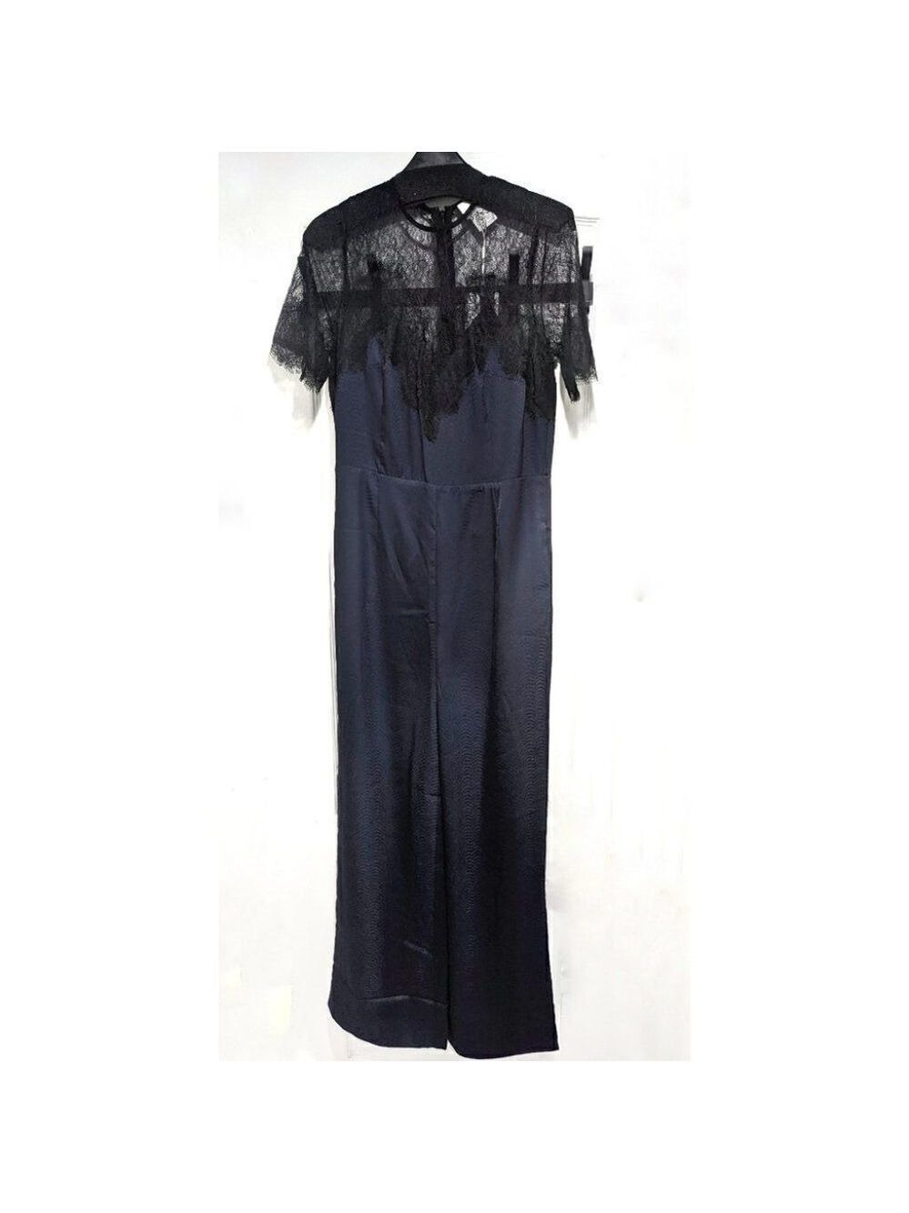 Nwt Foxiedox | Nixie Lace Wide Leg Illusion Neck Jumpsuit - Picture 5 of 15